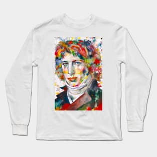 LOUIS ANTOINE de SAINT-JUST watercolor portrait Long Sleeve T-Shirt